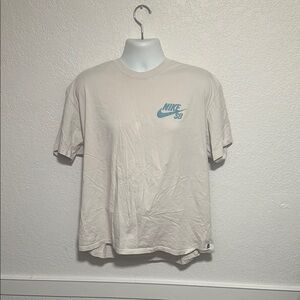 #Nike Cream Short Sleeve Tee Minimalist Design